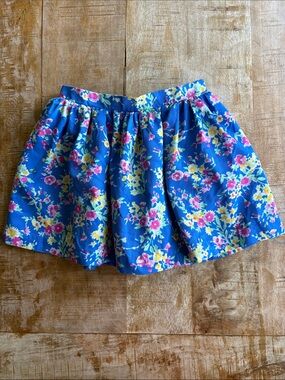 Ralph Lauren Blue Floral Skirt size 5